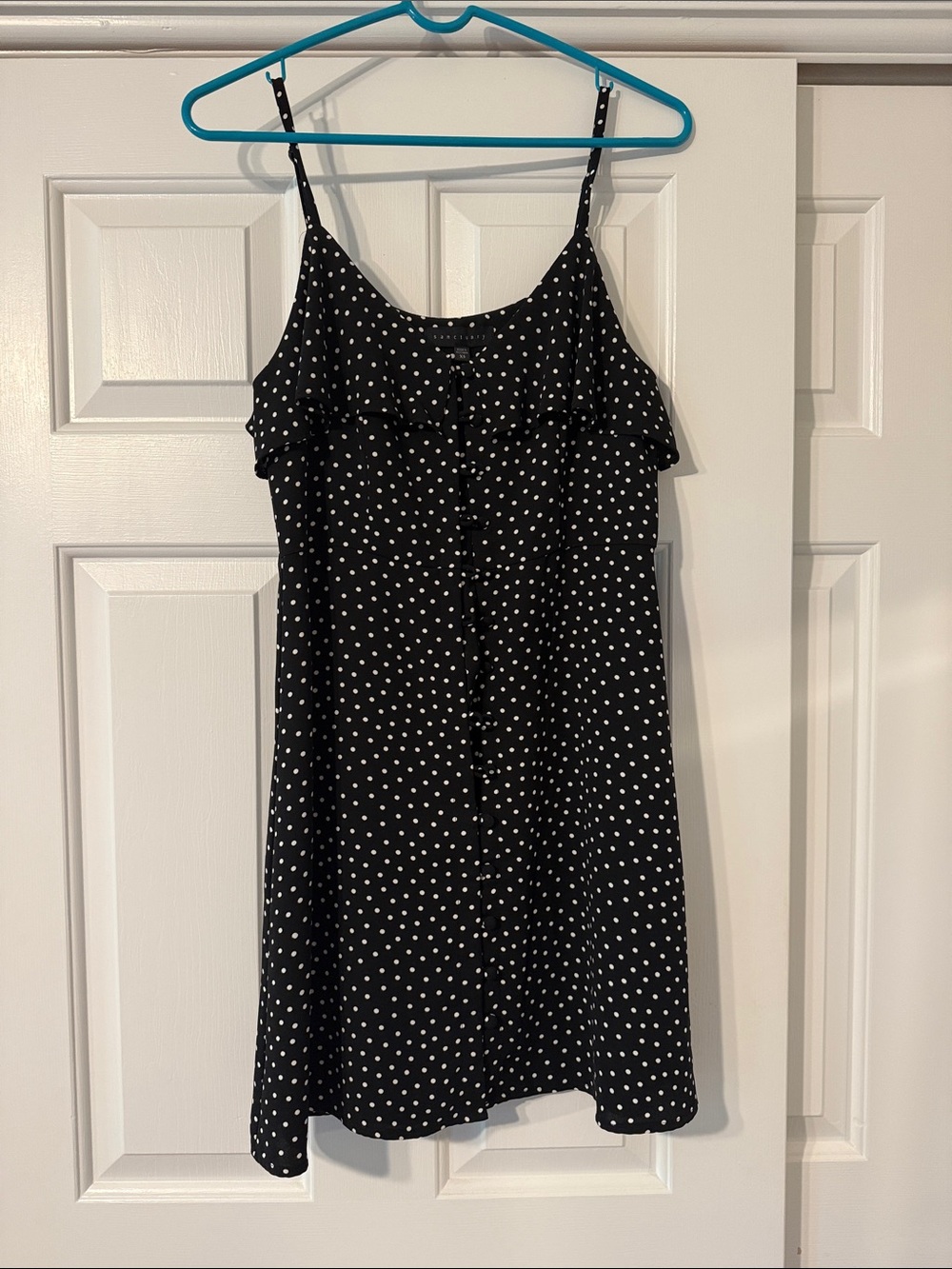 Sanctuary Black Polka Dot Mini Dress